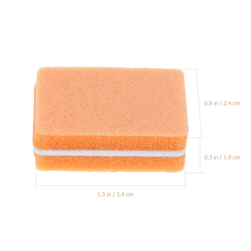 50Pcs Orange Eva Nail File Sponge Mini Buffer Blocks for Manicure Use 1