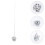 8Pièces Accessoires Suspendus Chapeau Cowboy Boule Miroir 11