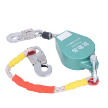 High Strength Forged Alloy Steel Self Retracting Lifeline With Flame Resistance Anti Twist Quick Brake Function Double Disc Braking System Fall