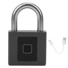 Blokada linii papilarnych, inteligentna kłódka bezkluczykowa, ładowanie USB, biometryczna, szybkie odblokowanie, wytrzymała, wodoodporna kłódka