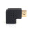 Προσαρμογέας HDMI 90 μοιρών σε σχήμα L, αρσενικό-θηλυκό, επιχρυσωμένο, ορθογώνιο, 1