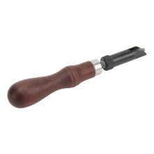 DIY Leathercraft V Groover Retractable Tip High Carbon Steel Wooden Handle