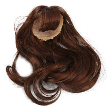 Elasticity Doll Wig With Bangs High-Temperature-Resistant Fiber Filament Long Curly Style Customizable Length Ball Jointed Doll Wig Glossy Feeling
