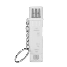 USB C til Micro SD-kortlæser, højhastigheds dobbeltkortpladser med bred kompatibilitet til MacBook, Galaxy og iPhone, understøtter SD, TF og Micro
