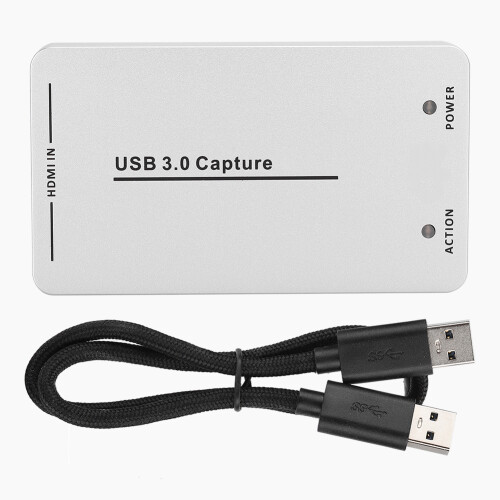 Κάρτα λήψης HDMI USB C για ζωντανή μετάδοση και εγγραφή παιχνιδιών, υποστηρίζει 4K60fps