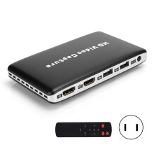 HDCP2.2-kompatibel HDMI-switch med 4K@60Hz och HDR-stöd, Full HD3D-kompatibel switch för flera HDMI-enheter Trådlös fjärrkontroll Kontakt &