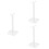 3Pcs White Plastic Headphone Holder Stand for Desktop Use 7