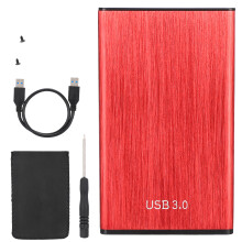 Gabinete externo para disco rígido Hot Plug and Play com indicadores LED, aceleração UASP, alta velocidade e suporte a SATA I, II e III.