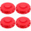 4Pièces Couvercle Plastique Rouge Pour Bac Ibc Usage Eau 6