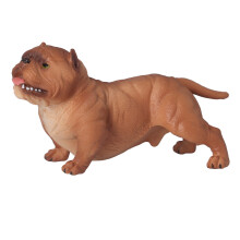 Kiváló kutyaszobrok, valósághű bulldog figurák, tartós műanyag állatjátékok oktatási funkcióval, színes és élénk figurák