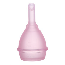 Miljøvenlig menstruationskop, nul affaldsalternativ, genanvendelig, lugtfri, hypoallergenisk, lækagesikker beskyttelse til heldagsbrug - 25 ml pink
