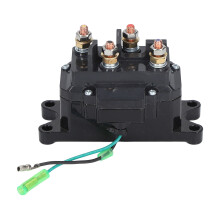 Lier vervangingsonderdeel, corrosiebestendig lierrelais, duurzame kunststof behuizing, gepoedercoat oppervlak, lier solenoïde relais contactor, 12V