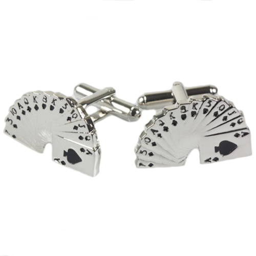 Playing Card Cufflinks - Hand of Cards