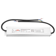 LED-drivrutin Transformator Strömförsörjning 24V 60W IP67 Vattentät Utomhusbruk Aluminiumhölje Konstant Spänning Utgång Värmeavledning