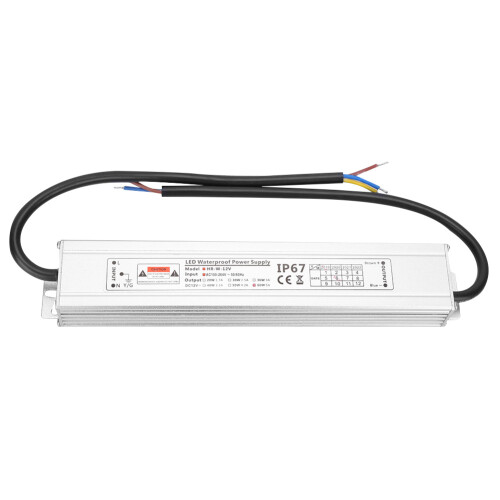 Τροφοδοτικό μετασχηματιστή οδήγησης LED 24V60W IP67 Αδιάβροχο περίβλημα αλουμινίου