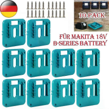 10Stk Akkuhalter fr MAKITA 18V Wandhalterung Batterie Akku Halter Halterung