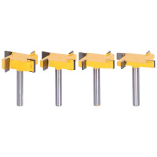 Router Bit For Groove Milling Carbide Planer Cutter With Bearings4Wing Rabbet Slot Cutter High Frequency Seamless Welding Smooth Cutting Without