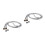 2Pcs Silver Bathroom Hose Shower Stainless Steel Double Lock Durable 5