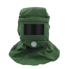 Vent Design Sand Blasting Hood Cap Canvas Shawl Cap Sandblaster Helmet Anti Dust Wind Mask Cut Resistant Face Gear Elastic Neck Protector for
