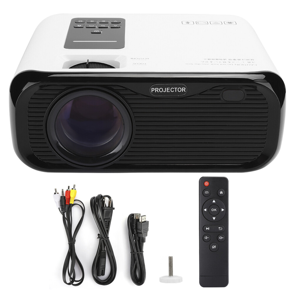 Smartphone Compatible Video Projector Wifi Synch Hdmi Input Keystone Correction Portable Home Theater System 9448483745956