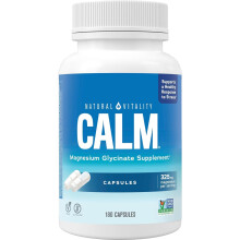 (180 Capsules) Natural Vitality CALM Magnesium Glycinate – 325mg, 120 - 180 Vegan Capsules