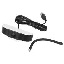 Datakamera for videochatting, direktesendt webcast, USB-kamera med støydempende mikrofon, roterbar design, automatisk eksponeringskontroll,