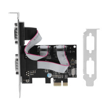 PCIe RS232Serial Interface Card With Bi Directional RS232Speeds FIFO Buffer Versatile Applications Industrial Control Device Configurable Power