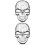 2Pièces Emblèmes Auto 3D En Alliage De Zinc Argenté 6
