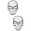 2Pièces Emblèmes Auto 3D En Alliage De Zinc Argenté 7