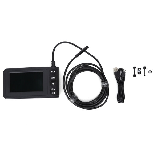 Ρυθμιζόμενη κάμερα ενδοσκοπίου LCD με φώτα LED, βιομηχανικό ενδοσκόπιο πραγματικού