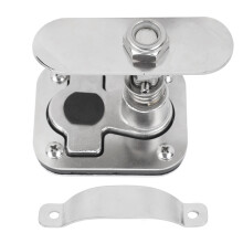 Loquet de trappe à came pour bateau avec poignée, en acier inoxydable de qualité marine, à compression, installation facile, poignée