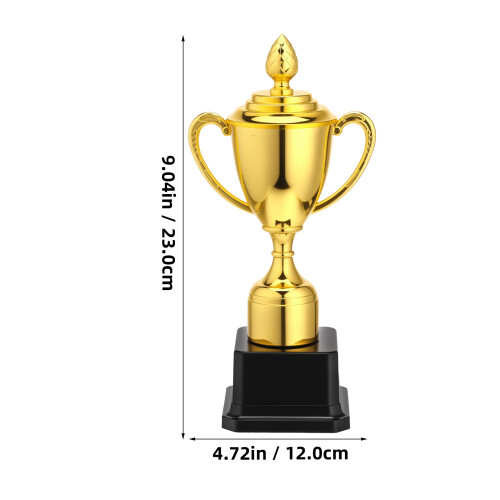 5Pcs Golden Multi-Function Trophy Cup Decorative Plastic Award 2