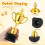 5Pcs Golden Multi-Function Trophy Cup Decorative Plastic Award 7