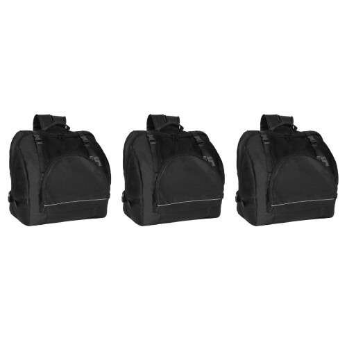 3Pièces Sac À Accordéon Oxford Noir Résistant Ajustable 2