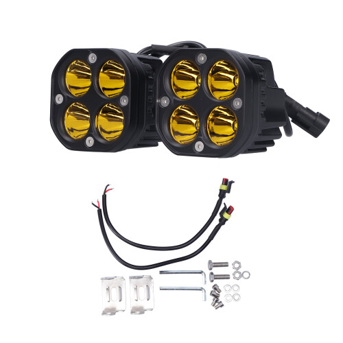 Φως LED οδήγησης Pod κίτρινο 40W Spot Beam Off Road Ομίχλη Αδιάβροχο IP67 Αντικραδασμικό Φως 1