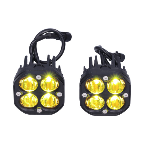 Φως LED οδήγησης Pod κίτρινο 40W Spot Beam Off Road Ομίχλη Αδιάβροχο IP67 Αντικραδασμικό Φως 2
