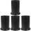 4Pcs Black Plastic Household Utensil Holder Compact Kitchen Organizer 2