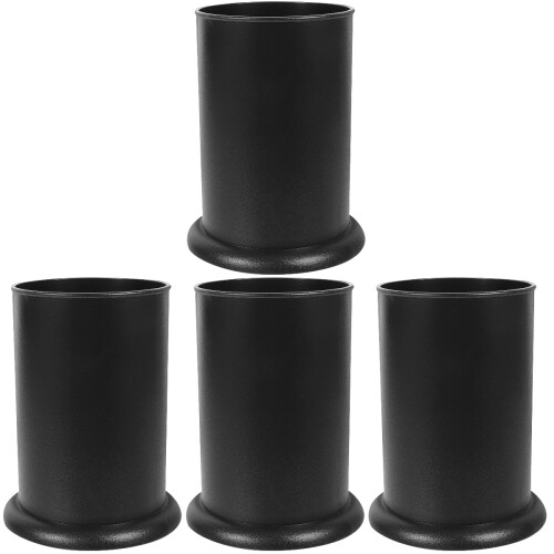 4Pcs Black Plastic Household Utensil Holder Compact Kitchen Organizer 1