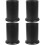 4Pcs Black Plastic Household Utensil Holder Compact Kitchen Organizer 5