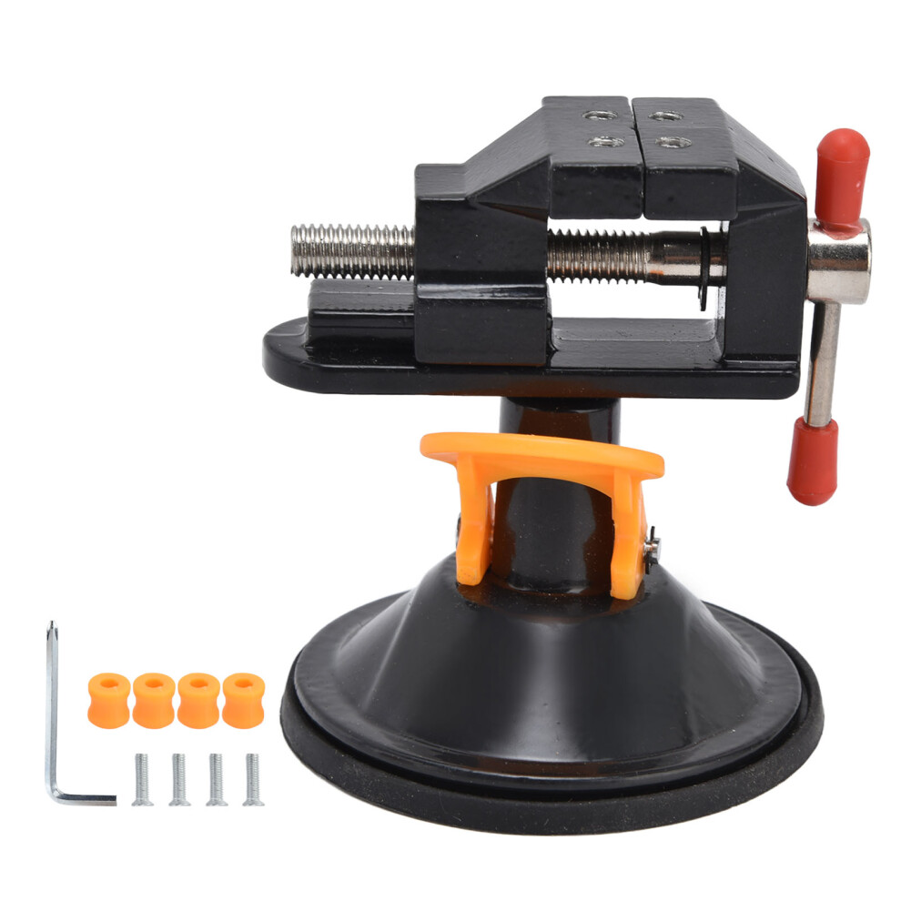 Suction Base Design Mini Bench Vice Clamp Universal Mini Table Vise Lightweight Durable360degree Rotation Clamping Range Suitable For Round Square 9551475357430
