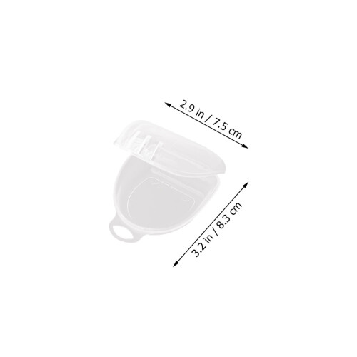 5Pcs Compact Transparent Tooth Storage Cases Durable PP Denture Boxes 1