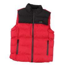 Outdoor Heated Vest Men Windproof Puffer Jacket With Zipper Closure Easy Fit Lightweight Design Large Side Pockets Water And Wind Resistant Fabric