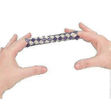 12 Pcs Classic Finger Traps Chinese Finger Trap Bamboo Chinese Bamboo Toys Birds Compatible withaging Toy Assorted Colors Pet Bird Chew Toy