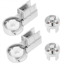 Strong Plastic Hinge Smooth Rotation Bathroom Hardware Installation Corrosion Resistant Bathroom Turn Compatible with Shower Door Multicolor