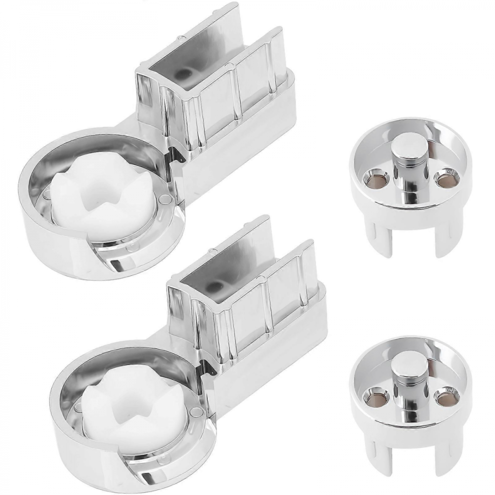 Strong Plastic Hinge Smooth Rotation Bathroom Hardware Installation Corrosion Resistant Bathroom Turn Compatible With Shower Door Multicolor 4781900427895