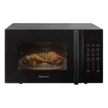 Hisense H23MOBS5HUK Freestanding 23 Litre Digital Microwave, 6 Auto Programmes, Auto Defrost - Black, 16 x 19 x 12 inches (L x W x H)