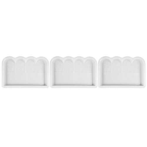 3Pcs Multipurpose Plastic Cement Mold for Craft DIY Brick Making 2