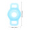 2 Pcs Pet Case Tracker Case Holder Travel 6.2x3.6x1cm 2