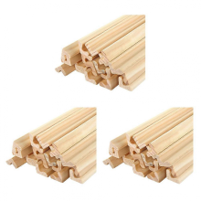 60-Pack Wooden Tile Holders Replacement Rack Letter Racks Trays, Scrabble Tile Holders Great Compatible with Crafts,Game Stands,19cm