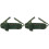2Pièces Ceinture Outils Toile Vert Olive Ajustable Résistant 2